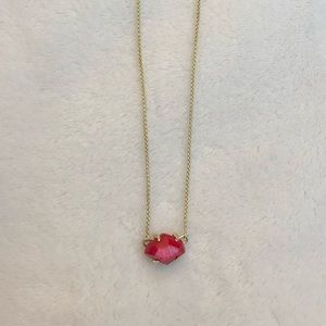 Kendra Scott Ethan necklace in red mother of pearl